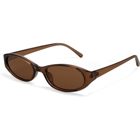 Retro Oval Sunglasses Women Chic Cat Eye 90s UV Protection Trendy Sunnies main image 5